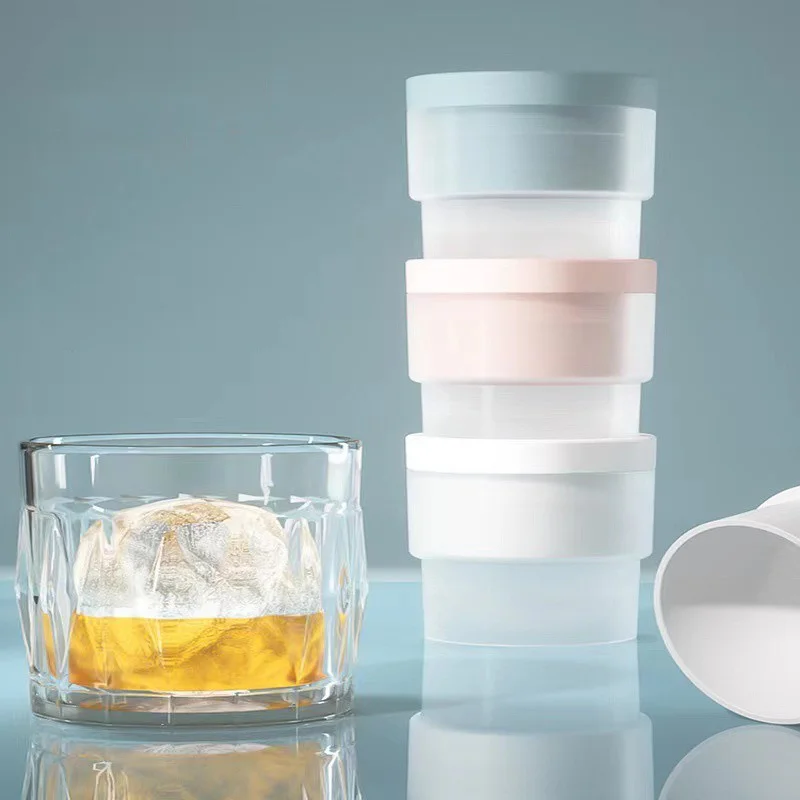 1/2pcs Silicone Round Ice Puck - Ice Mold Sphere ulasan dan harga