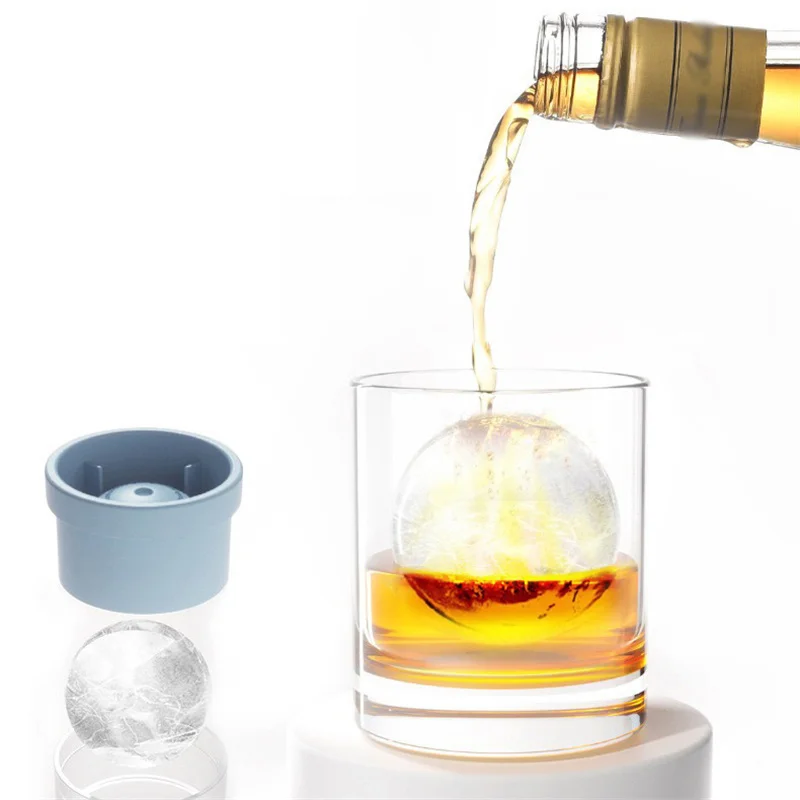 1/2pcs Silicone Round Ice Puck - Ice Mold Sphere ulasan dan harga