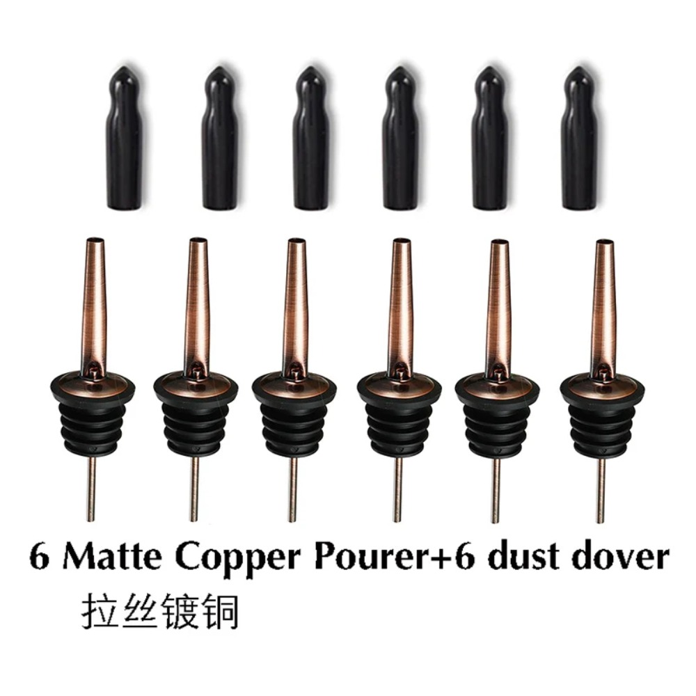 6PCS Stainless Steel Wine Pour - Bitters Bottle Set ulasan dan harga