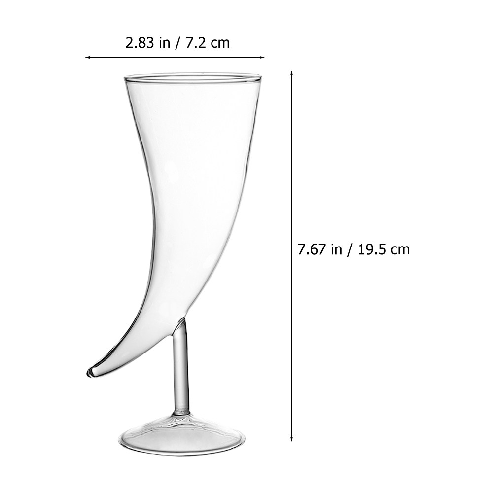 2Pcs Ox Horn Cocktail Glass Se - Home Bar Set ulasan dan harga
