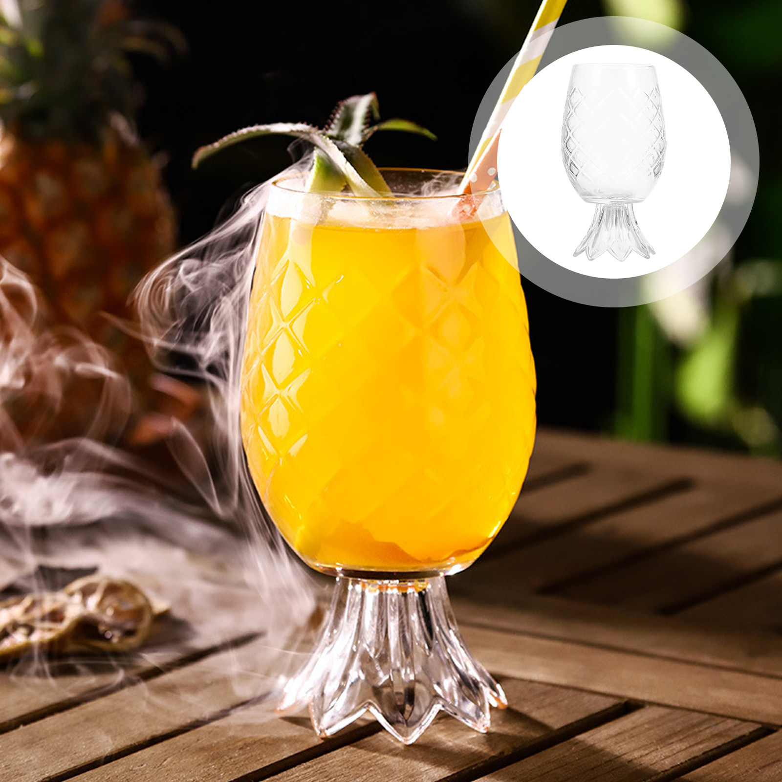 Pineapple-Shaped Cocktail Glas - Home Bar Set ulasan dan harga