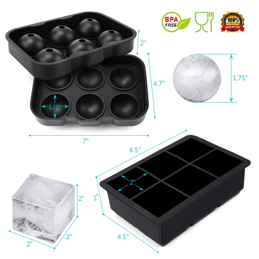 4/6 Grid Big Ball Square Ice C - Ice Mold Sphere ulasan dan harga