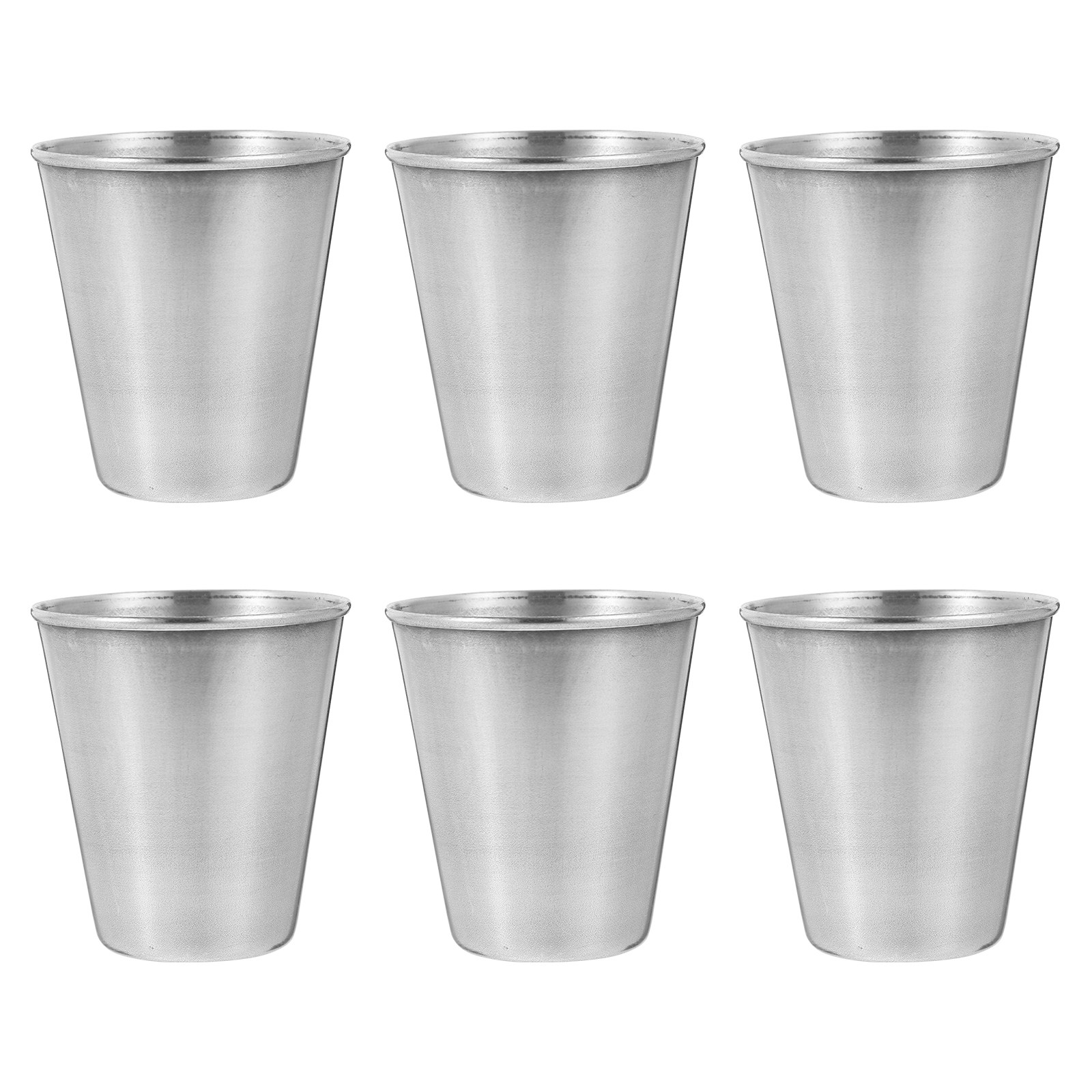 6Pcs Stainless Steel Shot Glas - Home Bar Set ulasan dan harga