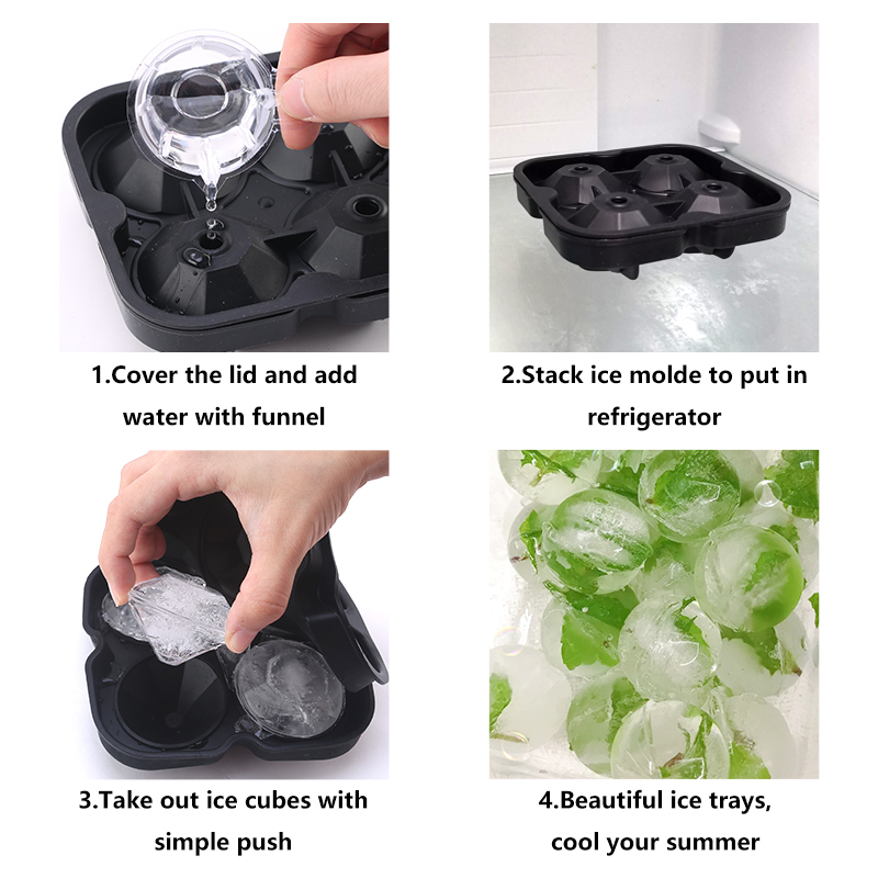 3D Silicone Diamond Skull Ice  - Ice Mold Sphere ulasan dan harga