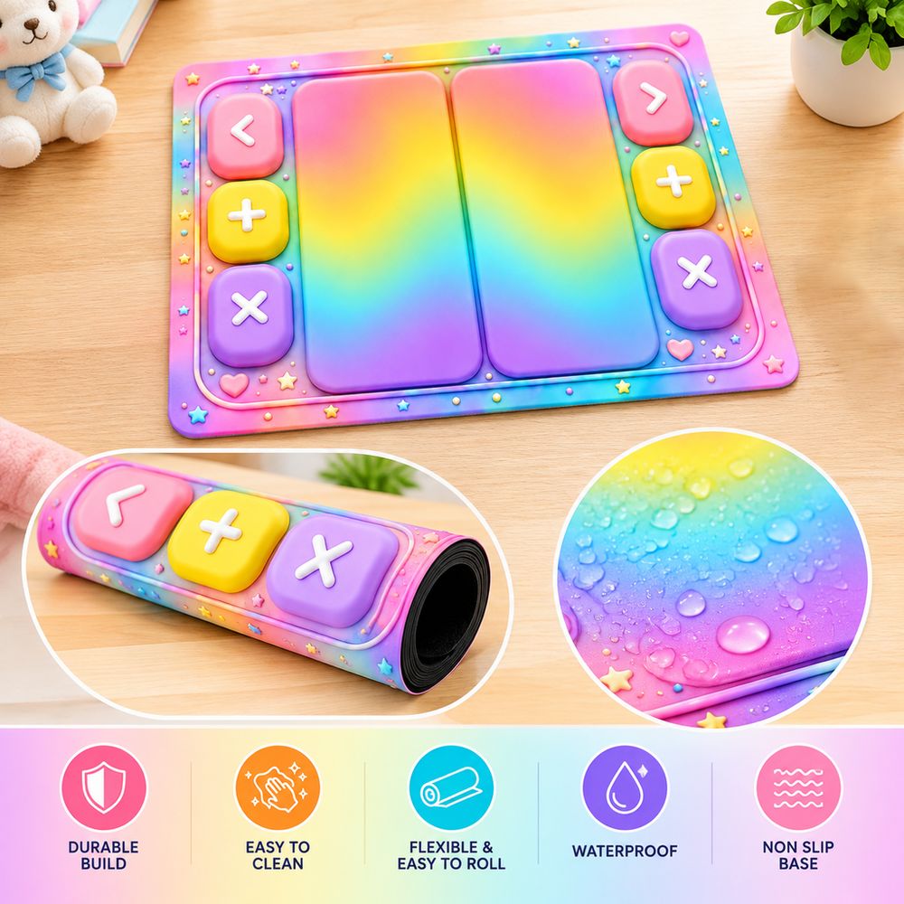 Rounded Buttons Fidget Trading - Bar Mat Rubber ulasan dan harga