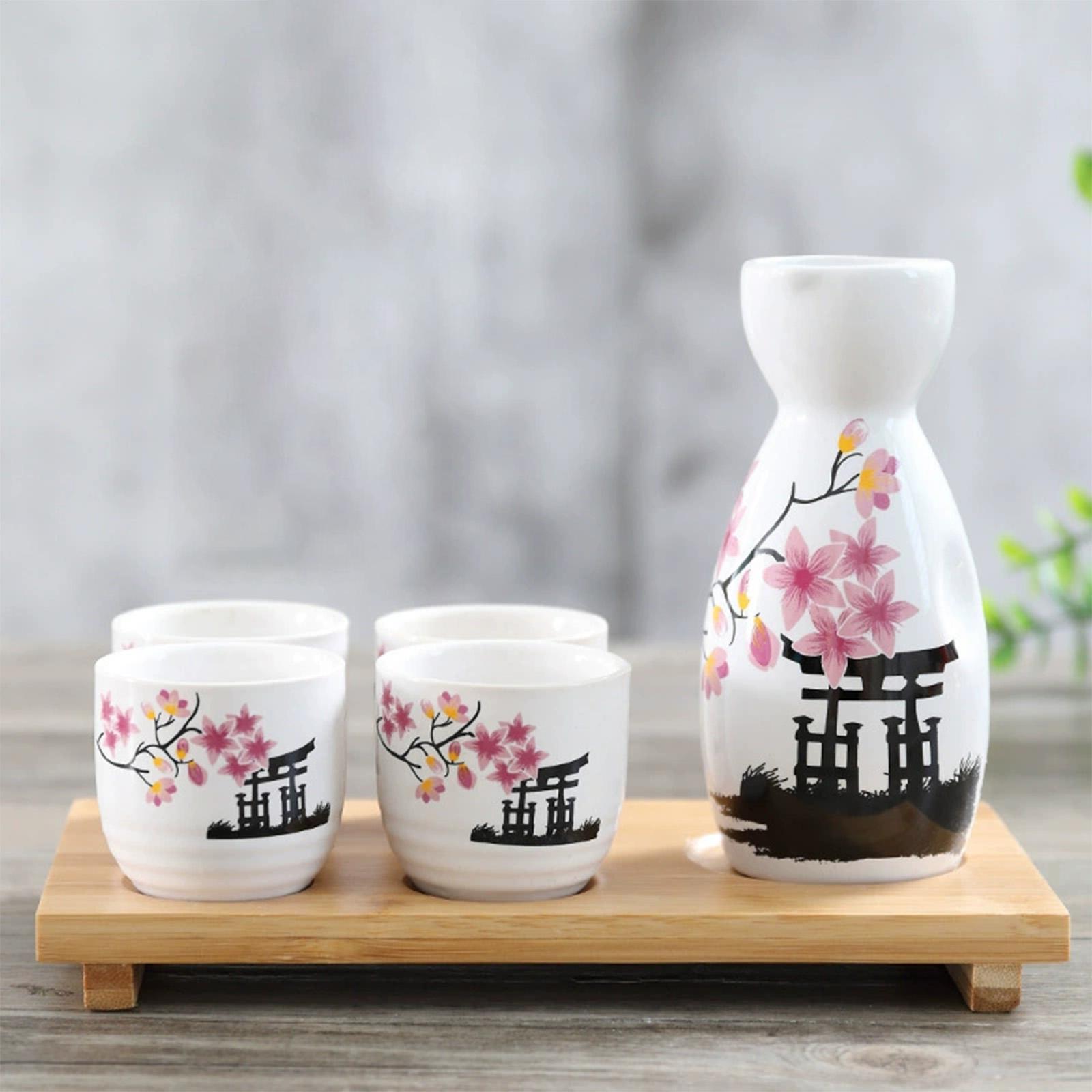 Japanese Sake Set Flower Patte - Home Bar Set ulasan dan harga